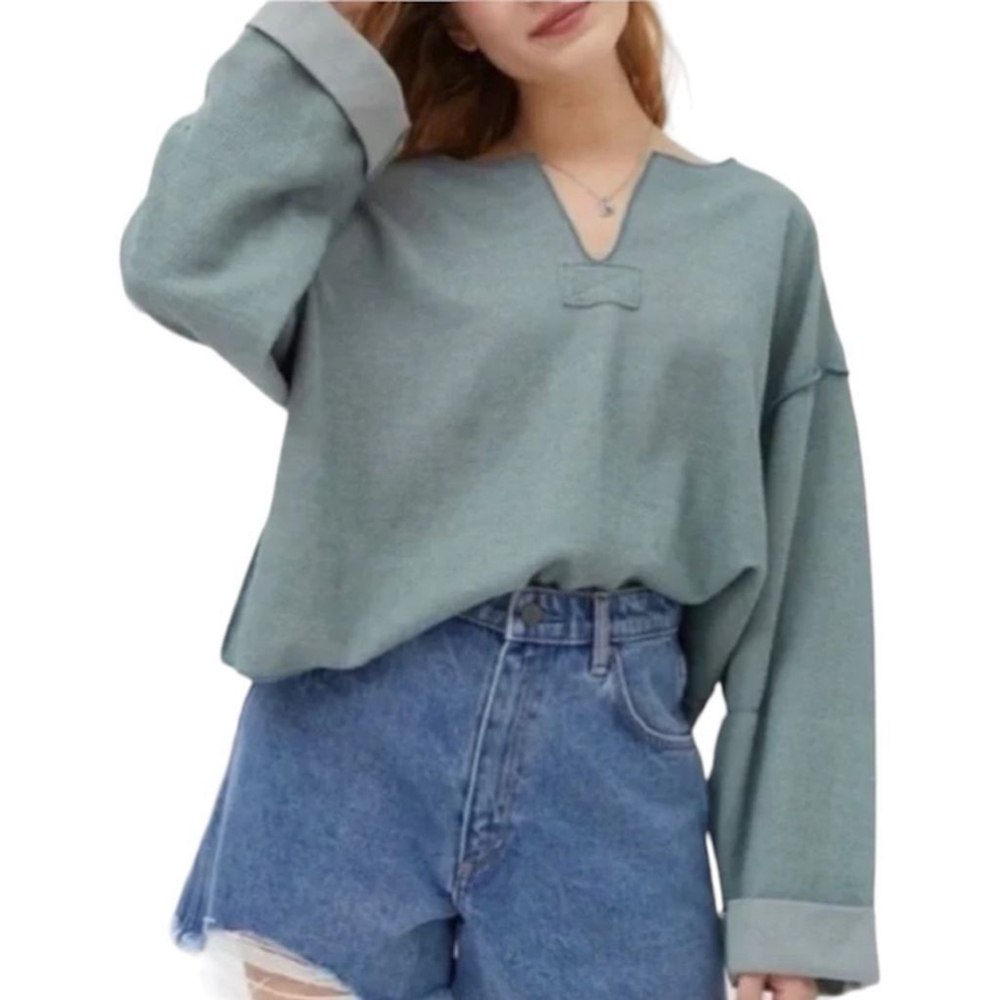 Urban Outfitters green Jax Inside Out oversized sweater XS